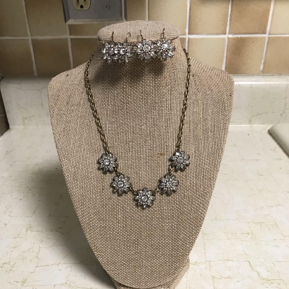 Petite Mirabelle necklace and 2 sets of earrings